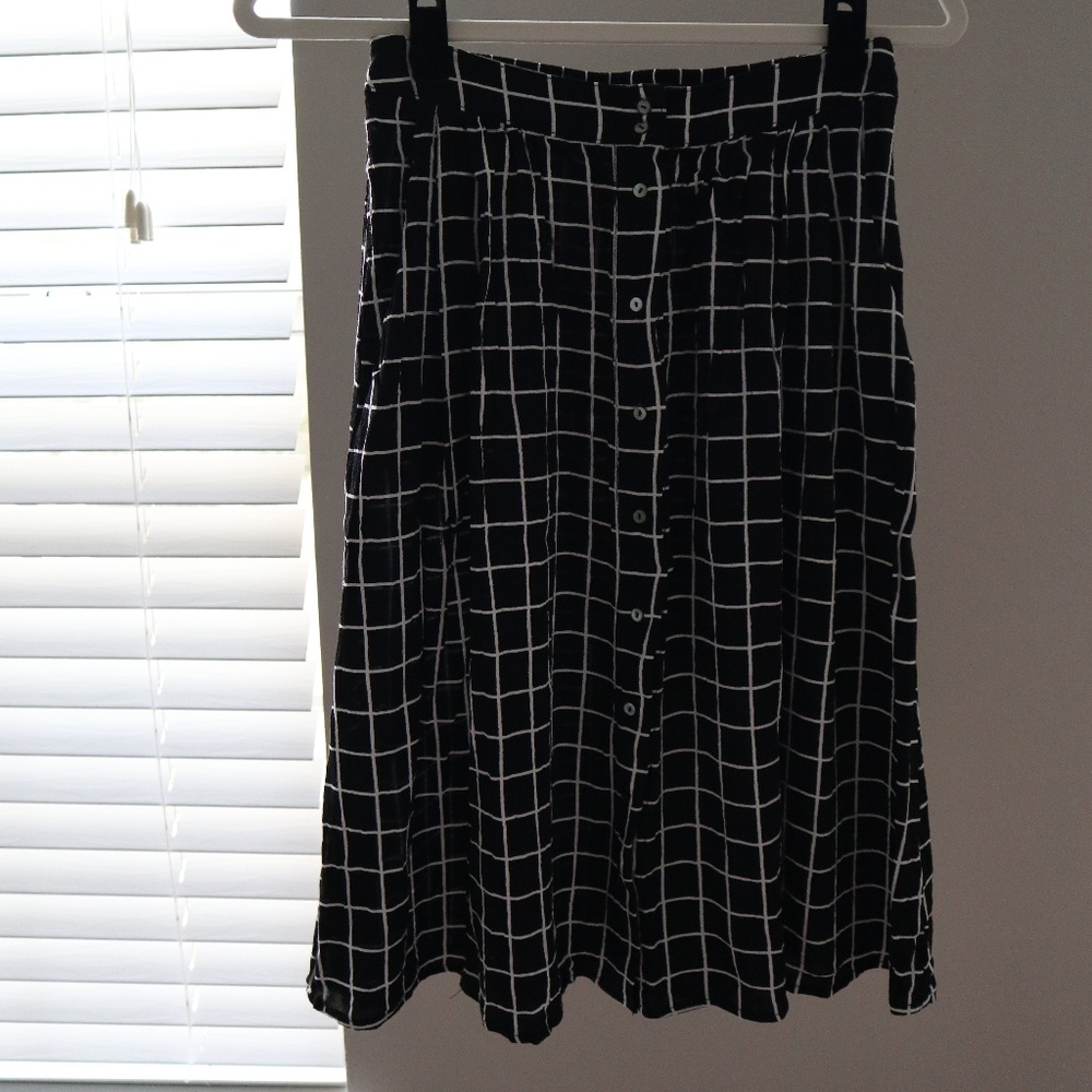 Black and White Skirt